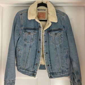 Levi’s Sherpa denim trucker jacket